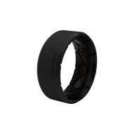 Groove Zeus Edge Silicone Ring - Midnight Black and Black